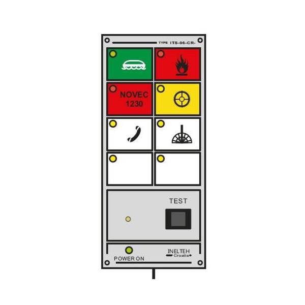 ITS06CR24VDC14779 Inelth ITS-06-CR-24VDC Light panel type ITS-06-CR 24vDC w/6 symbols i.a.t. I-14779